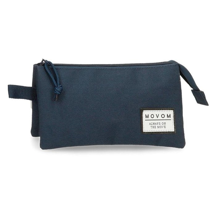 ESTUCHE TRIPLE MOVOM ALWAYS ON MOVE AZUL MARINO | JOUMMA BAGS
