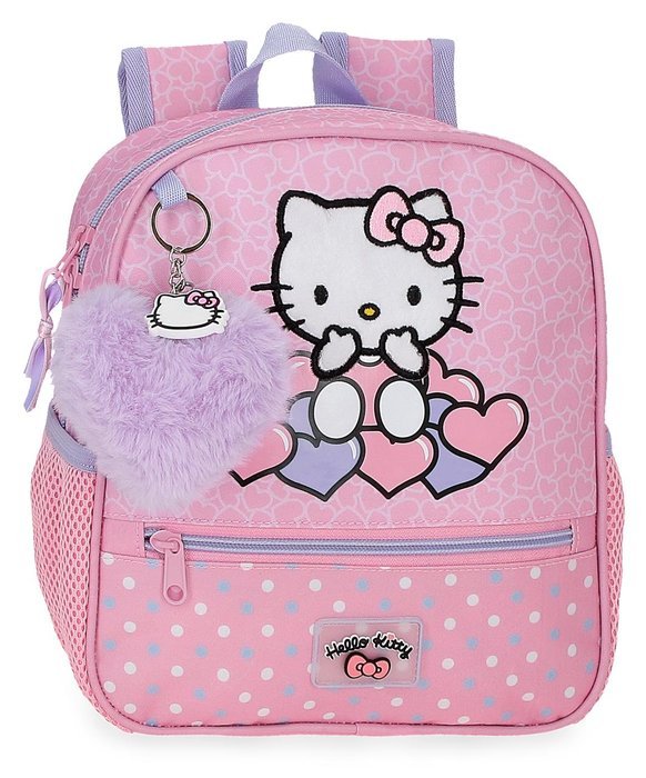 MOCHILA INFANTIL HELLO KITTY HEARTS & DOTS 25 CM | JOUMMA BAGS
