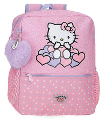 MOCHILA INFANTIL HELLO KITTY HEARTS & DOTS ADAPTABLE 33 CM | JOUMMA BAGS