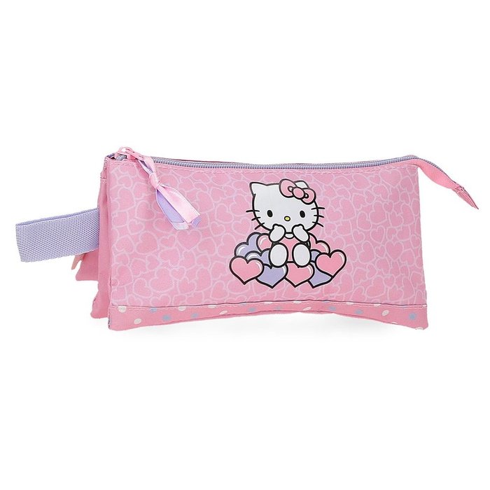 ESTUCHE TRIPLE HELLO KITTY HEARTS & DOTS | JOUMMA BAGS