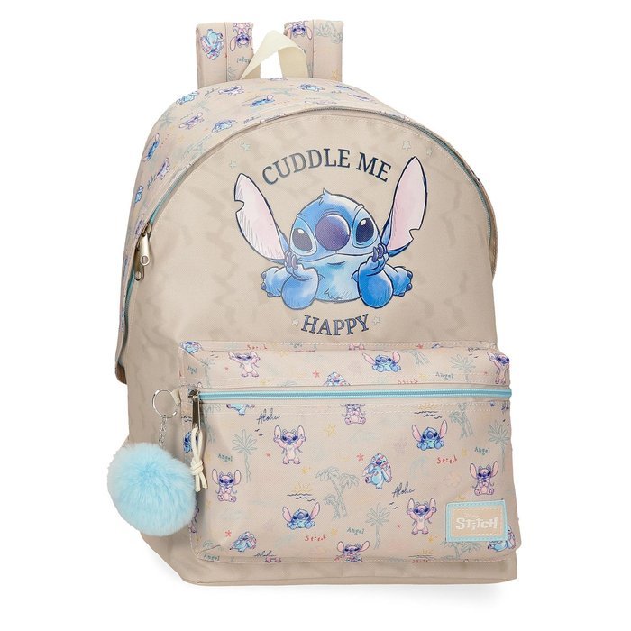 MOCHILA ESCOLAR STITCH CUDDLE ME HAPPY 44 CM ADAPT A CARRO | JOUMMA BAGS Imagen principal del producto