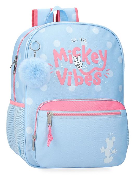 MOCHILA ESCOLAR MICKEY VIBES 38CM ADAPTABLE A CARRO | JOUMMA BAGS Imagen principal del producto