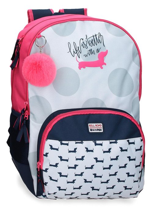MOCHILA ESCOLAR DOBLE ROLL ROAD TECKEL ADAPTABLE CARRO 44CM | JOUMMA BAGS Imagen principal del producto