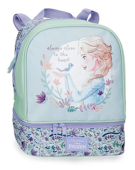 MOCHILA INFANITL FROZEN CLOSE 28CM CON PORTAMERIENDA | JOUMMA BAGS