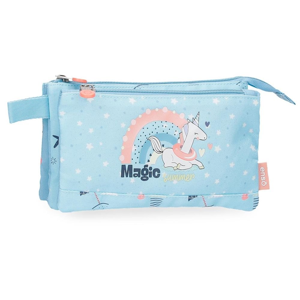 ESTUCHE ENSO MAGIC SUMMER AZUL CLARO TRES COMPARTIMENTOS | ENSO Imagen principal del producto