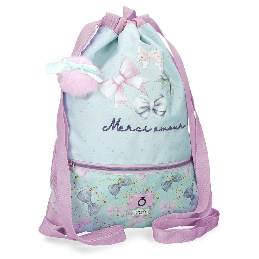 MOCHILA SACO ENSO MERCI AMOUR CON CREMALLERA | ENSO Imagen principal del producto