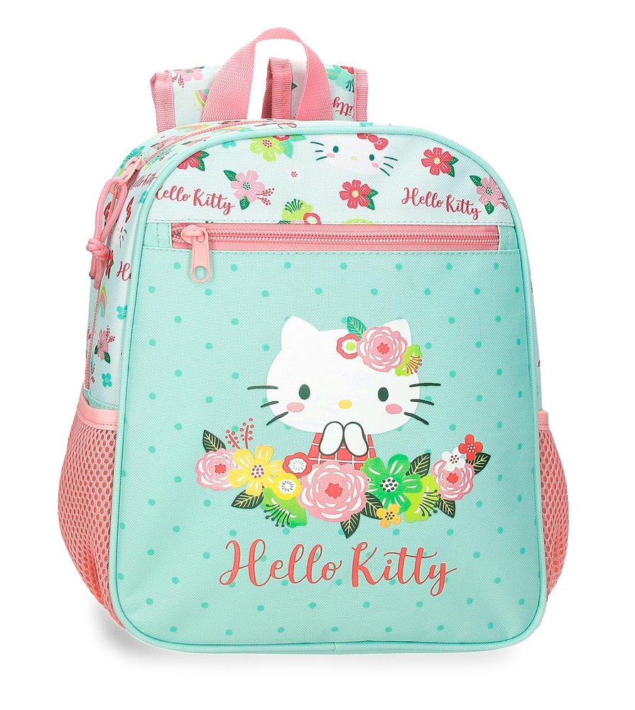 MOCHILA INFANTIL HELLO KITTY FLORAL KITTY 28 CM ADAPT CARRO | JOUMMA BAGS Imagen principal del producto