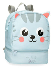 MOCHILA INFANTIL ROLL ROAD LITTLE CAT 28CM + PORTAMERIENDA | JOUMMA BAGS