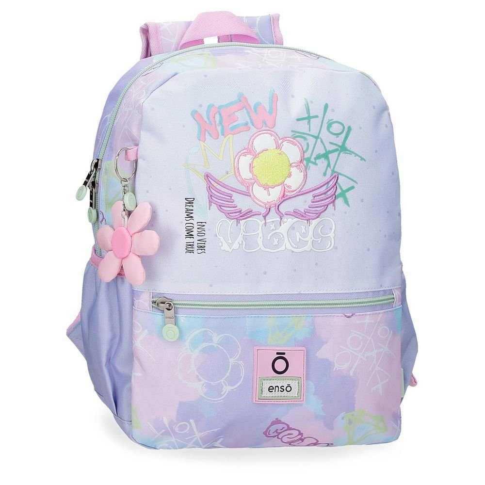 MOCHILA INFANTIL ENSO NEW VIBES LILA 32 CM ADAPT CARRO | ENSO Imagen principal del producto