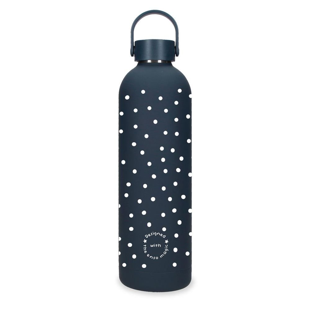 Botella Térmica 750 ml Enso Magical Dots Negro BOTELLAS JOUMMA BAGS