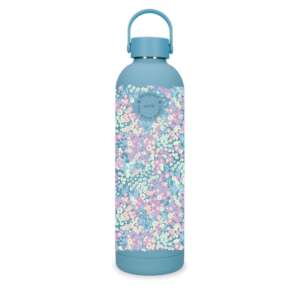 Botella Térmica 750 ml Enso Magical Fleur Azul Marca Joumma Bags