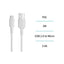 Cable USB a Micro USB 3.4A 2M Blanco VINI Trading
