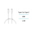 Cable Tipo-c a Tipo-c 60W 1.5M Blanco Unico VINI Trading
