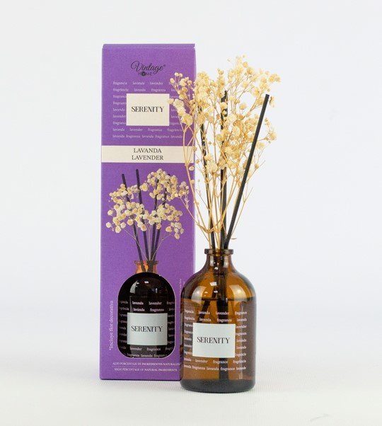 MIKADO VINTAGE DECORATIVO SERENITY 95ML | NATUAROMATIC GEL | ENVASE 12 UDS. UNIDAD | 18435735305103