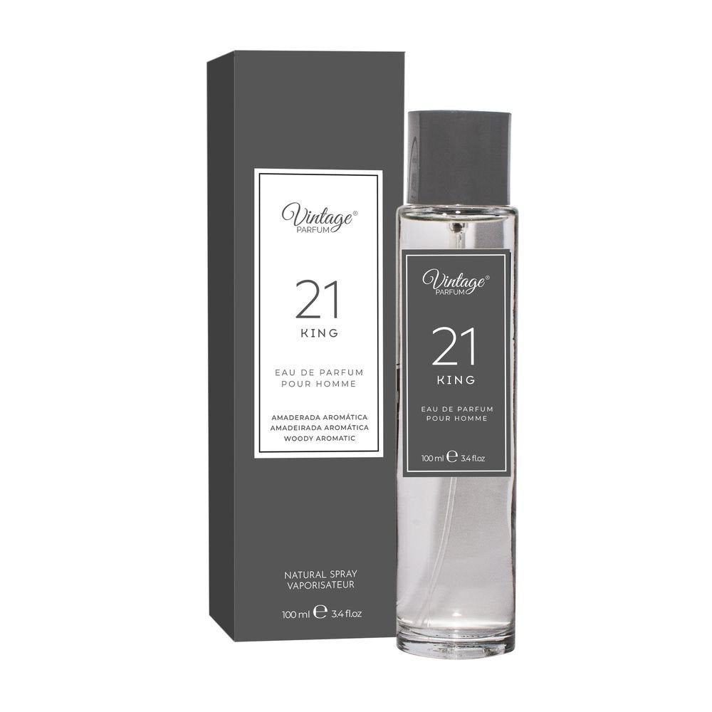 PERFUME MASCULINO 100ML VINTAGE KING 021 | NATUAROMATIC GEL | 1 UNIDAD | 8435735305724