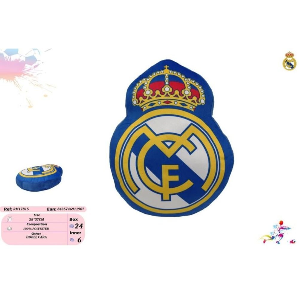 Cojin Real Madrid Escudo 28x37cm New Import SL