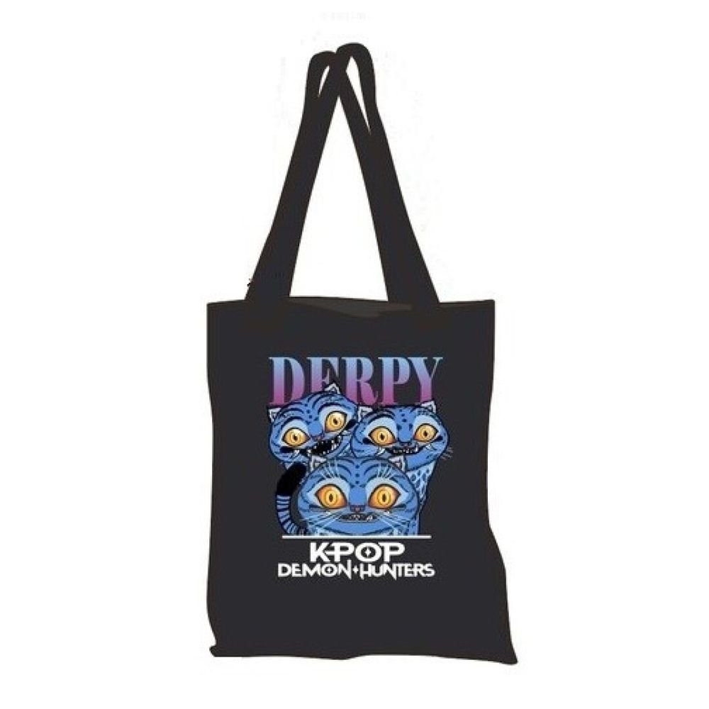 Bolsa de Tela Algodón Las Guerreras K-pop Gato Derpy Marca New Import SL
