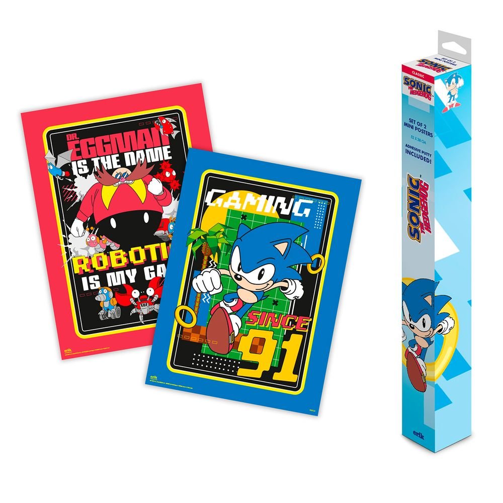 Set Miniposters Sonic Grupo Erik Merchandising Imagen principal del producto