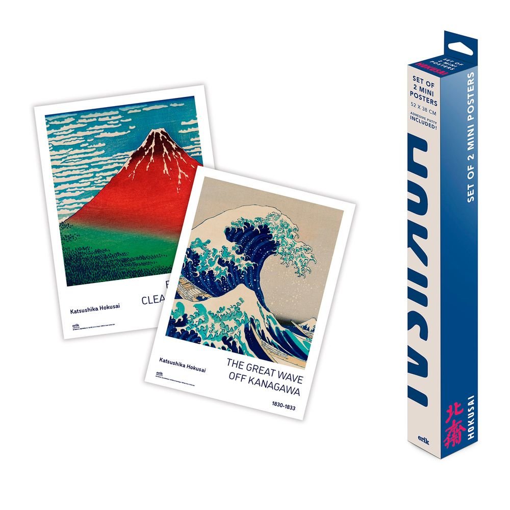 Set Miniposters Hokusai Grupo Erik Merchandising