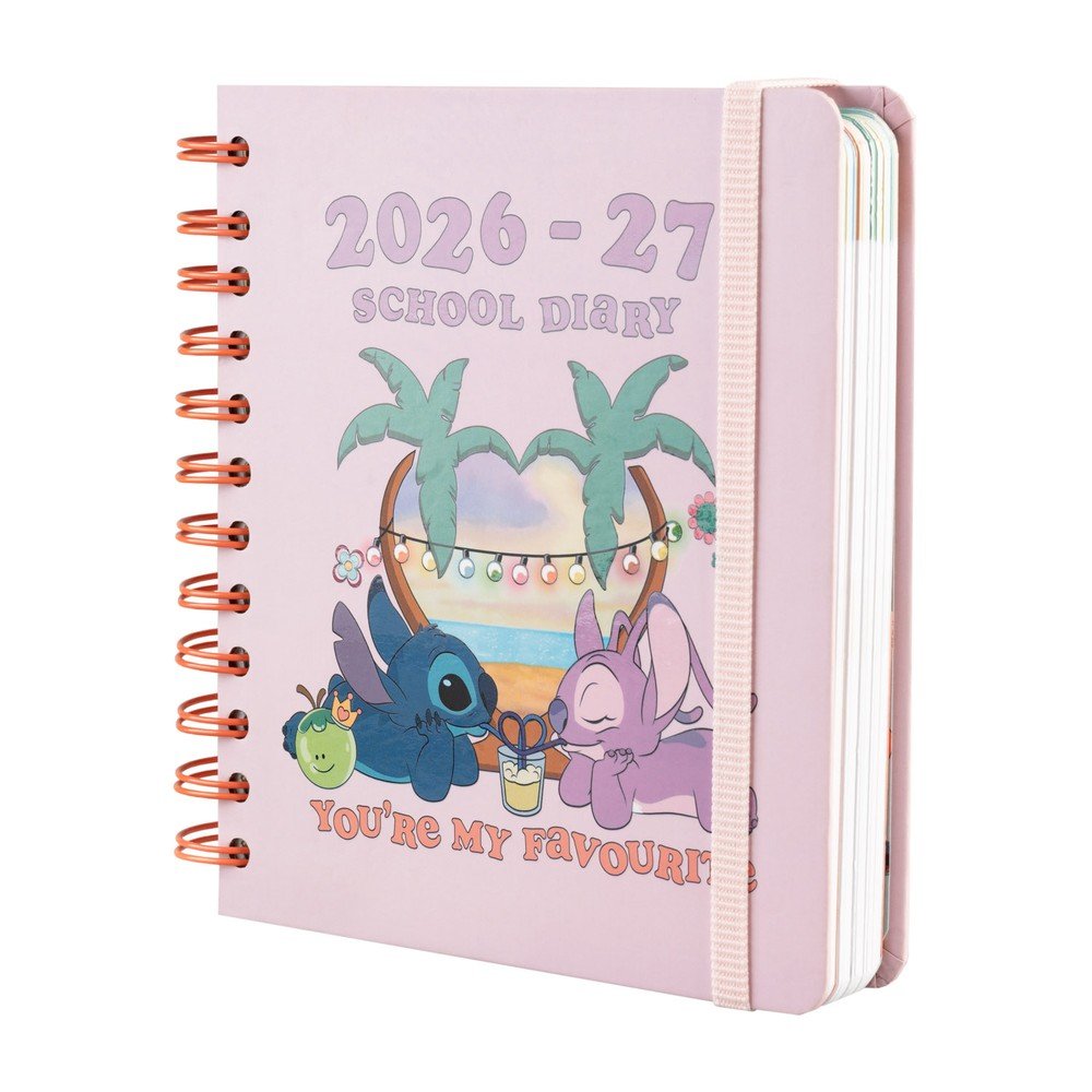 Agenda escolar 26/27 Disney Stitch y Angel Grupo Erik Agendas