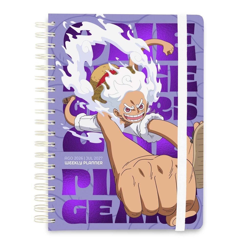 Agenda escolar 26/27 S/v A5 12 meses One Piece Gear 5 Grupo Erik Agendas