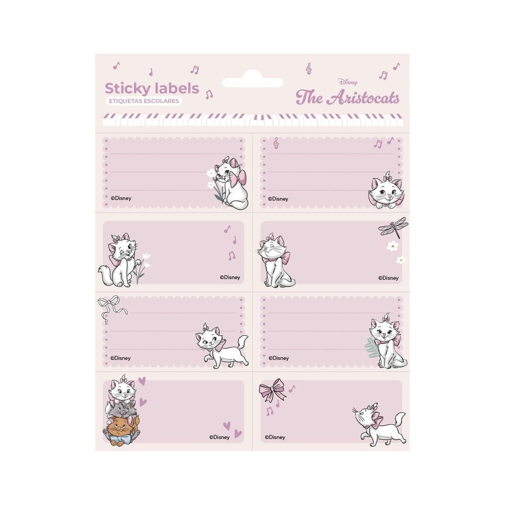 Etiquetas escolares Disney Los Aristogatos Marie, pack 16 ud. (Pack 10 uds) Imagen principal del producto
