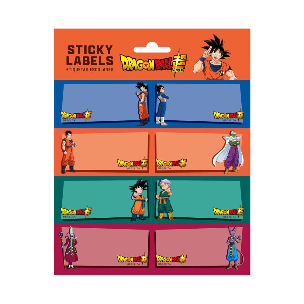 Etiquetas Escolares Dragon Ball, pack de 16 (Pack 10 uds) Imagen principal del producto