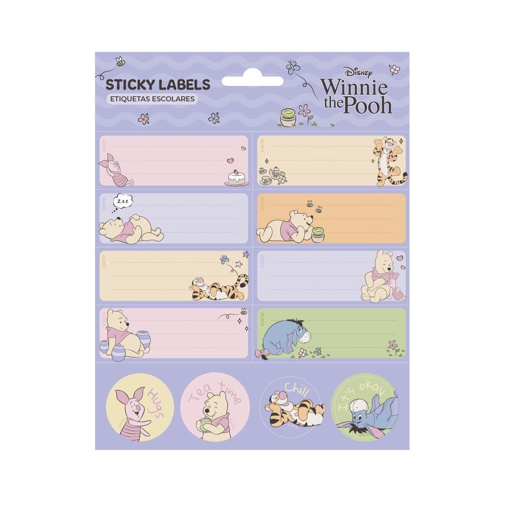 Etiquetas escolares Disney Winnie the Pooh, pack 24 (Pack 10 uds) Imagen principal del producto