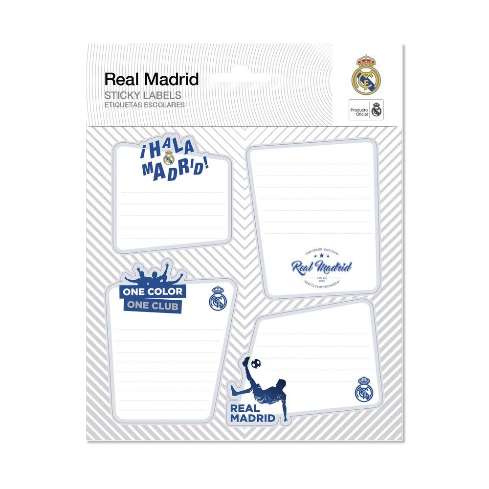 Etiquetas Escolares Premium Real Madrid, pack de 8 (Pack 10 uds) Imagen principal del producto