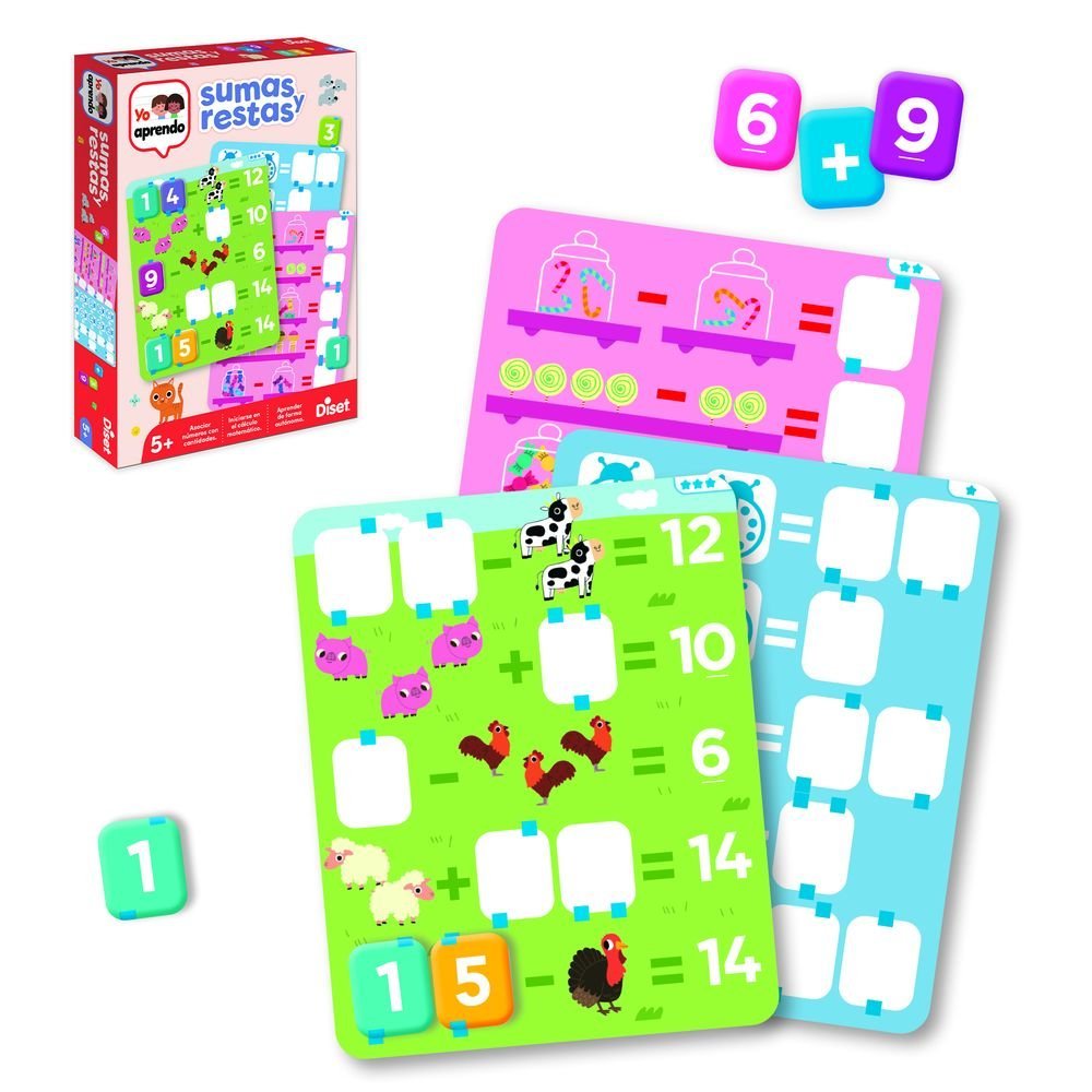 Juego Educativo Yo Aprendo Sumar y Restar DISET Imagen principal del producto