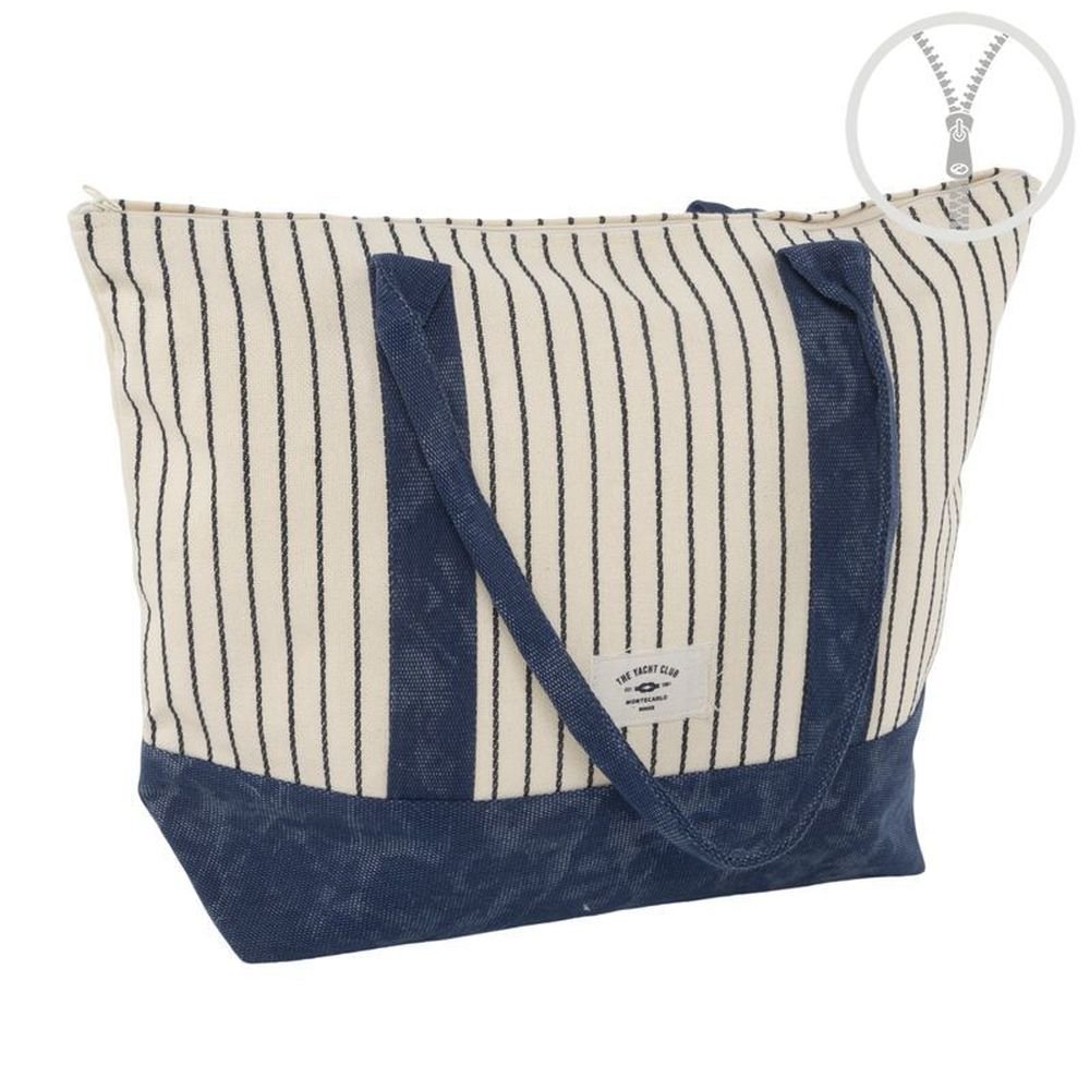 Bolso Cremallera Rayas Azul Marino DCasa Imagen principal del producto