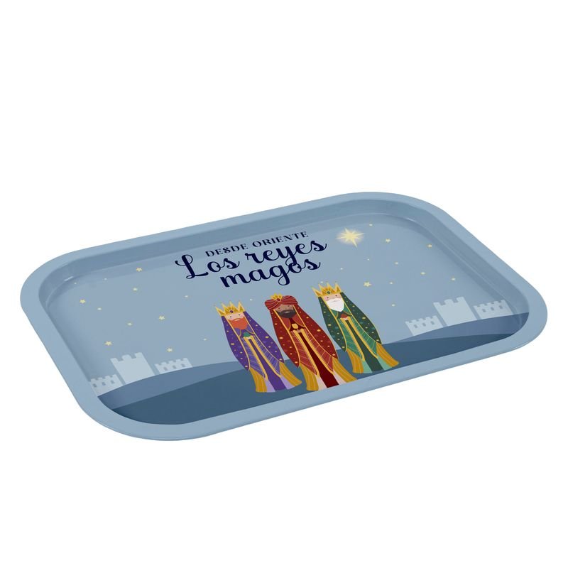 BANDEJA METAL 40X28,5 REYES MAGOS | DCASA NAVIDAD | 1 UNIDAD | 8435794604066