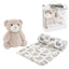 PELUCHE CON MANTA 90X75CM OSO BEIGE | DCASA | 1 UNIDAD | 8435794608712