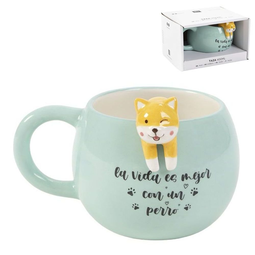 Taza 400ml Figura Perro DCASA Imagen principal del producto