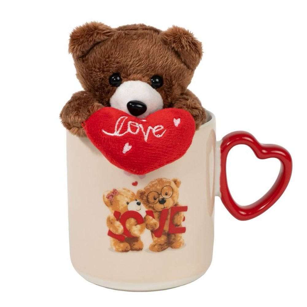 Taza Ositos 348ml con Peluche Amor Imagen principal del producto