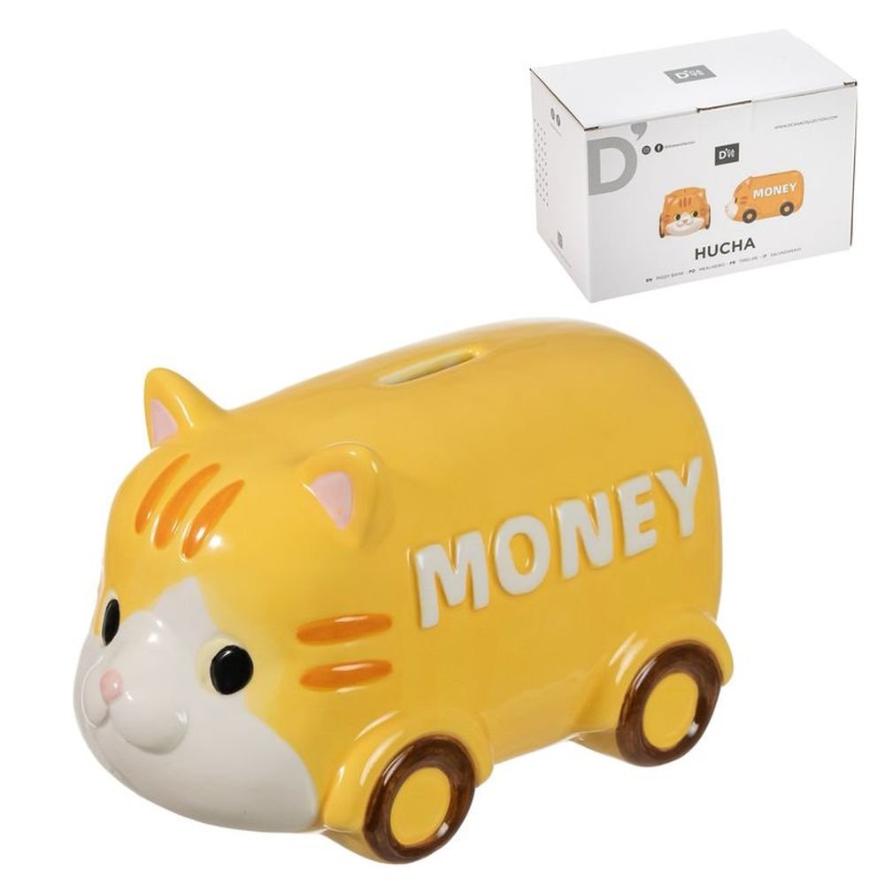 Hucha Furgoneta Gato Marca DCASA