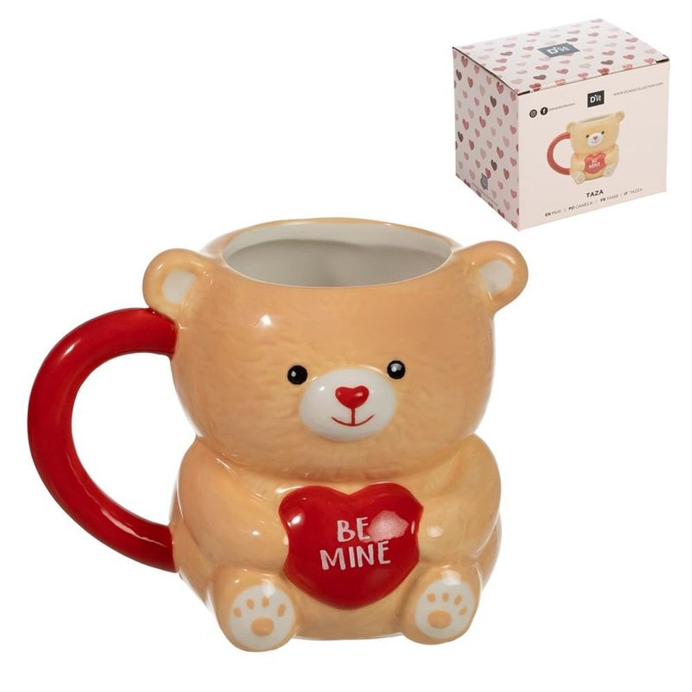 Taza 430ml Forma Oso Amor DCASA Imagen principal del producto