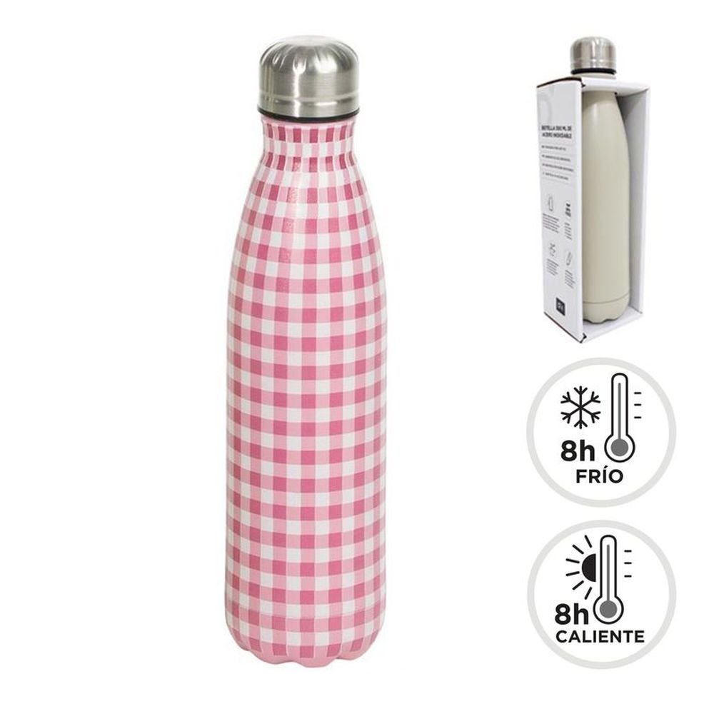Botella Acero Inoxidable Doble Capa 500ml Vicky Rosa DCASA Imagen principal del producto