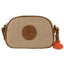 Bolso bandolera rafia ovalado Jacqueline Lois Camel marca Arsamar Enterprise