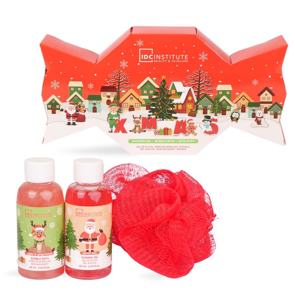Set Baño Candy Gel y Esponja Navidad IDC Regalo