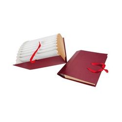 Carpeta fº fuelle carton rojo forrado geltex a-z/1-31