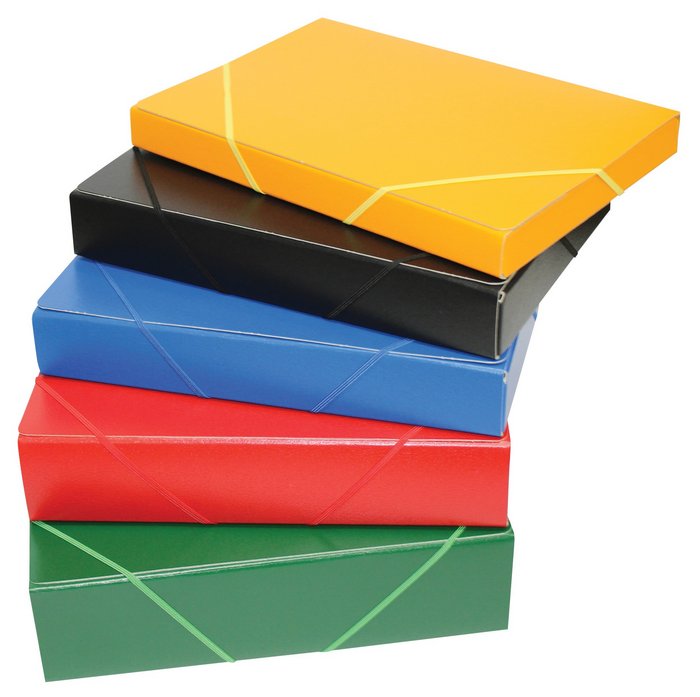 CARPETA PROYECTOS ARMADA CARTON GOFRADO LOMO 5CM GOMA AZUL | 1 UNIDADES | (MANIPULADOS MARIOLA S,L,)