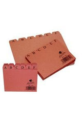 INDICE FICHEROS CARTON Nº3 CUERO A-Z 150X100MM | 1 UNIDADES | (MANIPULADOS MARIOLA S,L,)