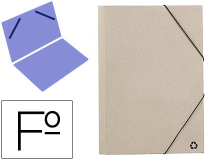 Paq/8 Carpetas Ecologic Folio Gomas Solapas Reciclable MARIOLA Imagen principal del producto