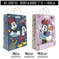 BOLSA REGALO PAPEL MICKEY MINNIE DISNEY 14X32X40 ASA RETORC | ANDINA | ENVASE 24 UDS. UNIDAD | 8436020251283