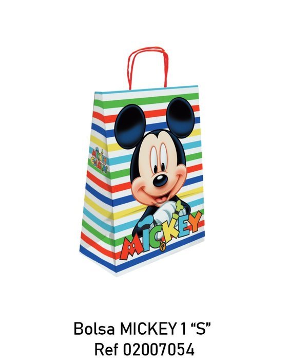 BOLSA REGALO INFANTIL DISNEY MICKEY 90G ASAS PAPEL RETORCID | ANDINA | 1 UNIDAD | 8436020255052 Imagen principal del producto