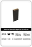 SOBRE KRAFT XXS 10+3X20 NEGRO CAJA 250 UNIDADES | 250 UNIDADES | (ANDINA)