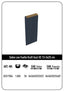 Paq/25 Sobre Bolsa Papel Kraft Color Azul 12x3x25cm Xs