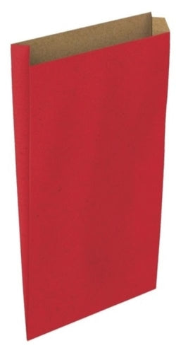 Sobre bolsa papel kraft rojo BASIKA pack 12 para regalos y manualidades Imagen principal del producto