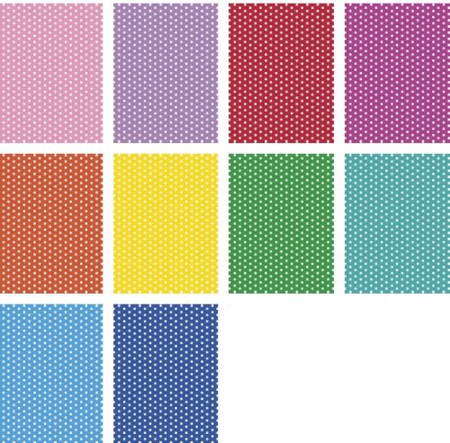 EXP 50 ROLLOS PAPEL DE REGALO LUNARES/POLKA DOTS 70X200CM Imagen principal del producto